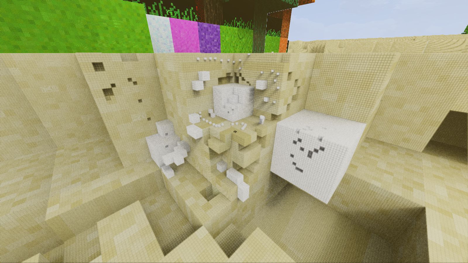 A world generation development scene
