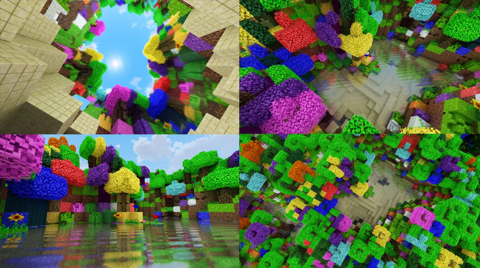 A colorful voxel isosurface