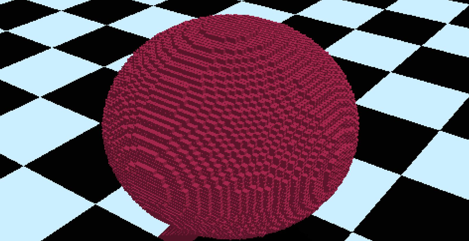 Ray-traced cubic sphere test