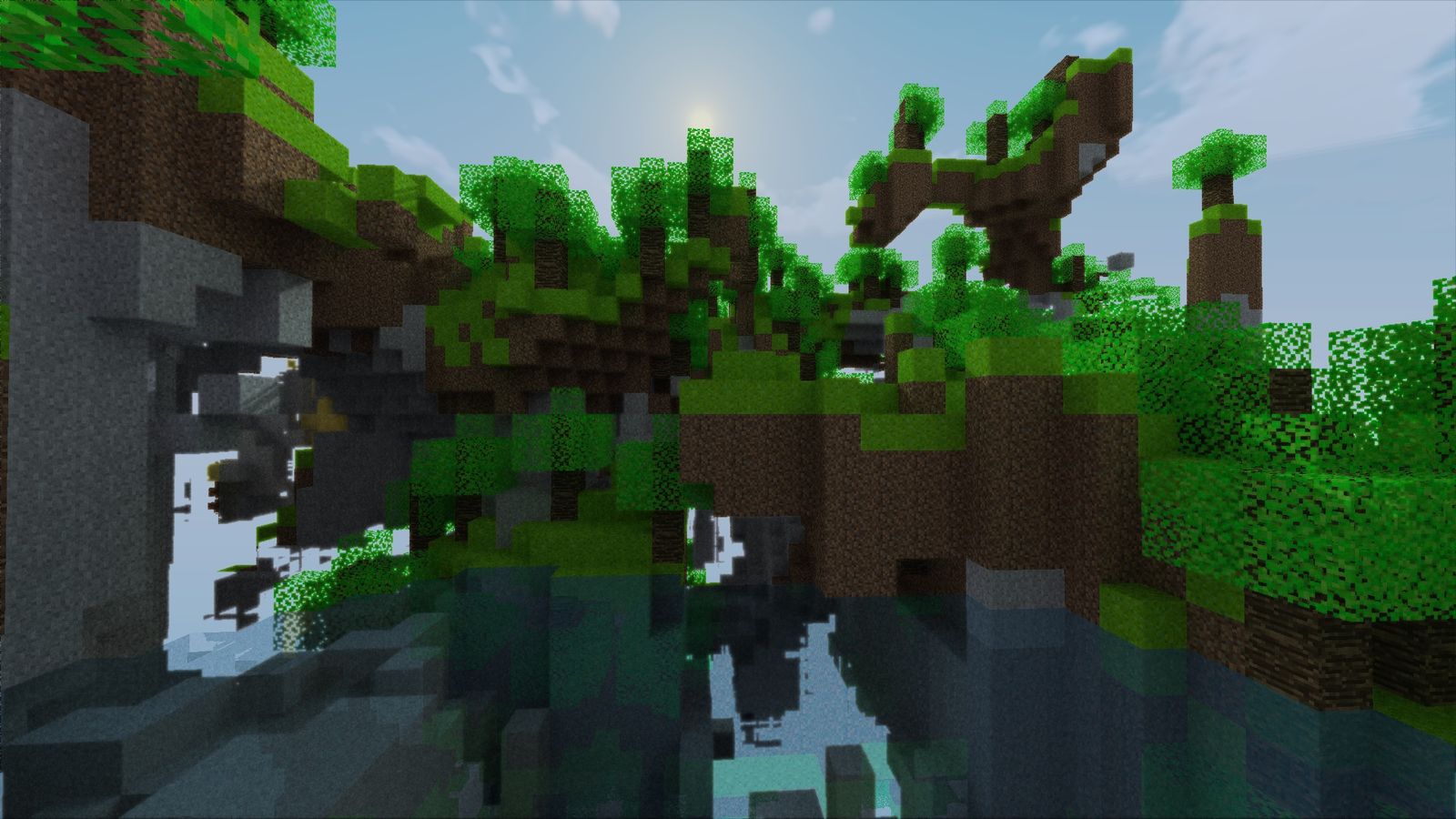 Path-traced global illumination test