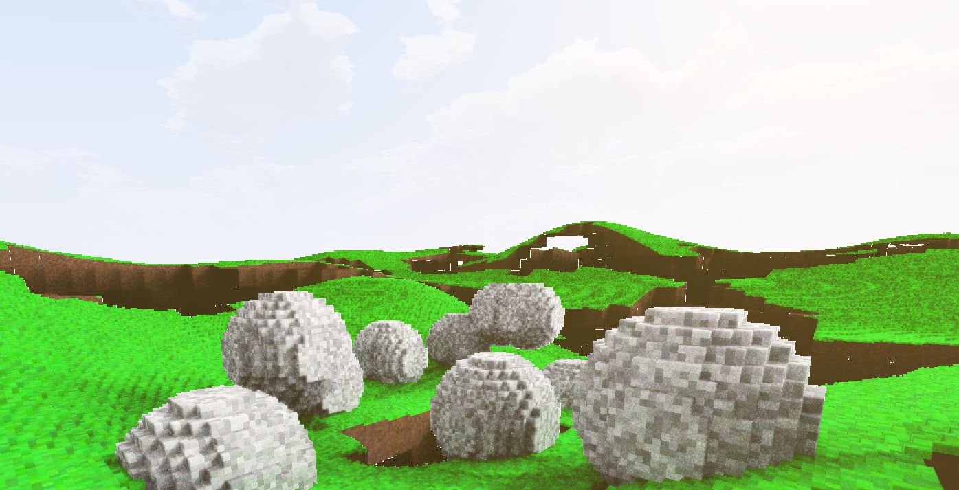 Spherical voxel brush test